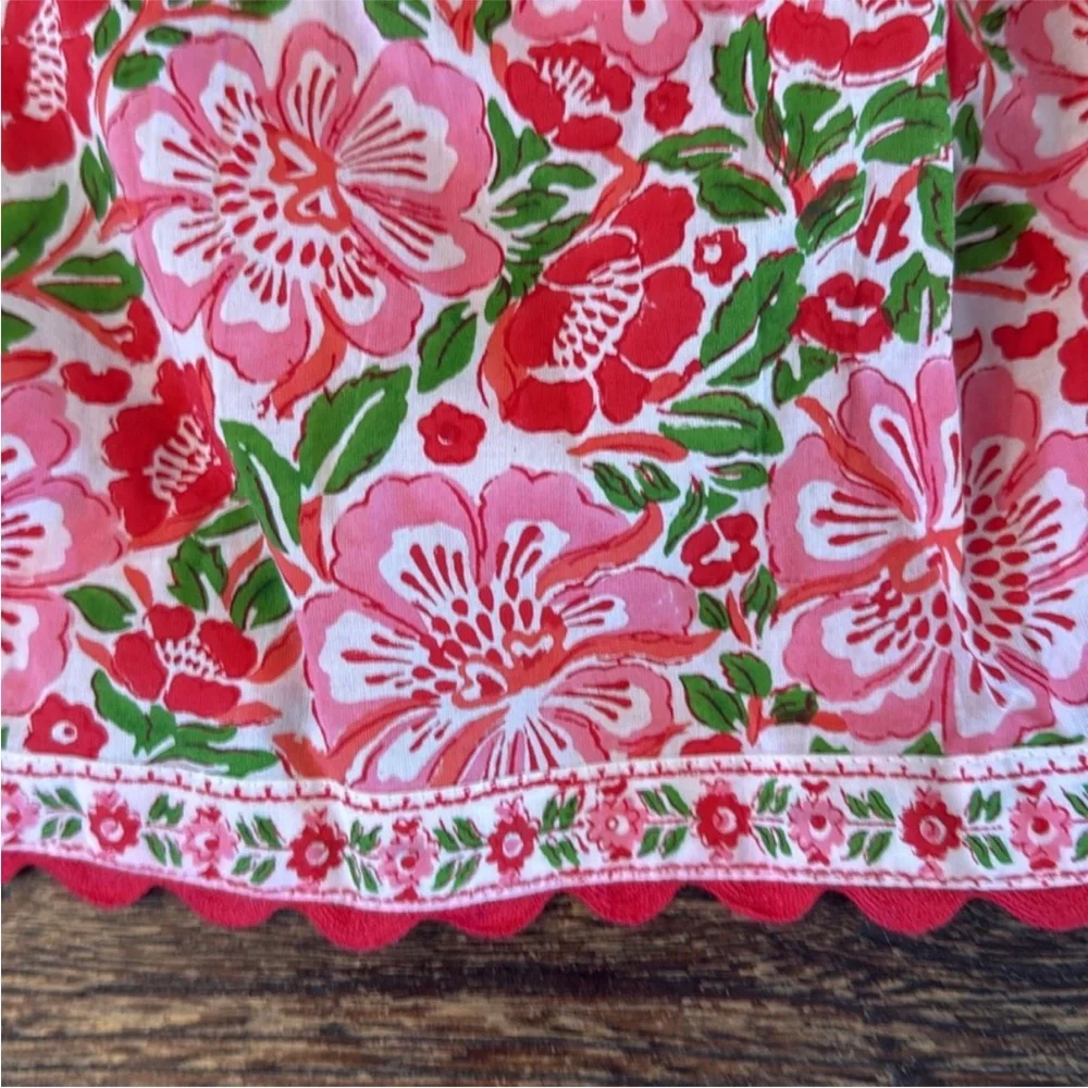 Tuckernuck Pink City Prints Sweet Hibiscus Carrie Floral Dress Size Medium - Picture 8 of 9